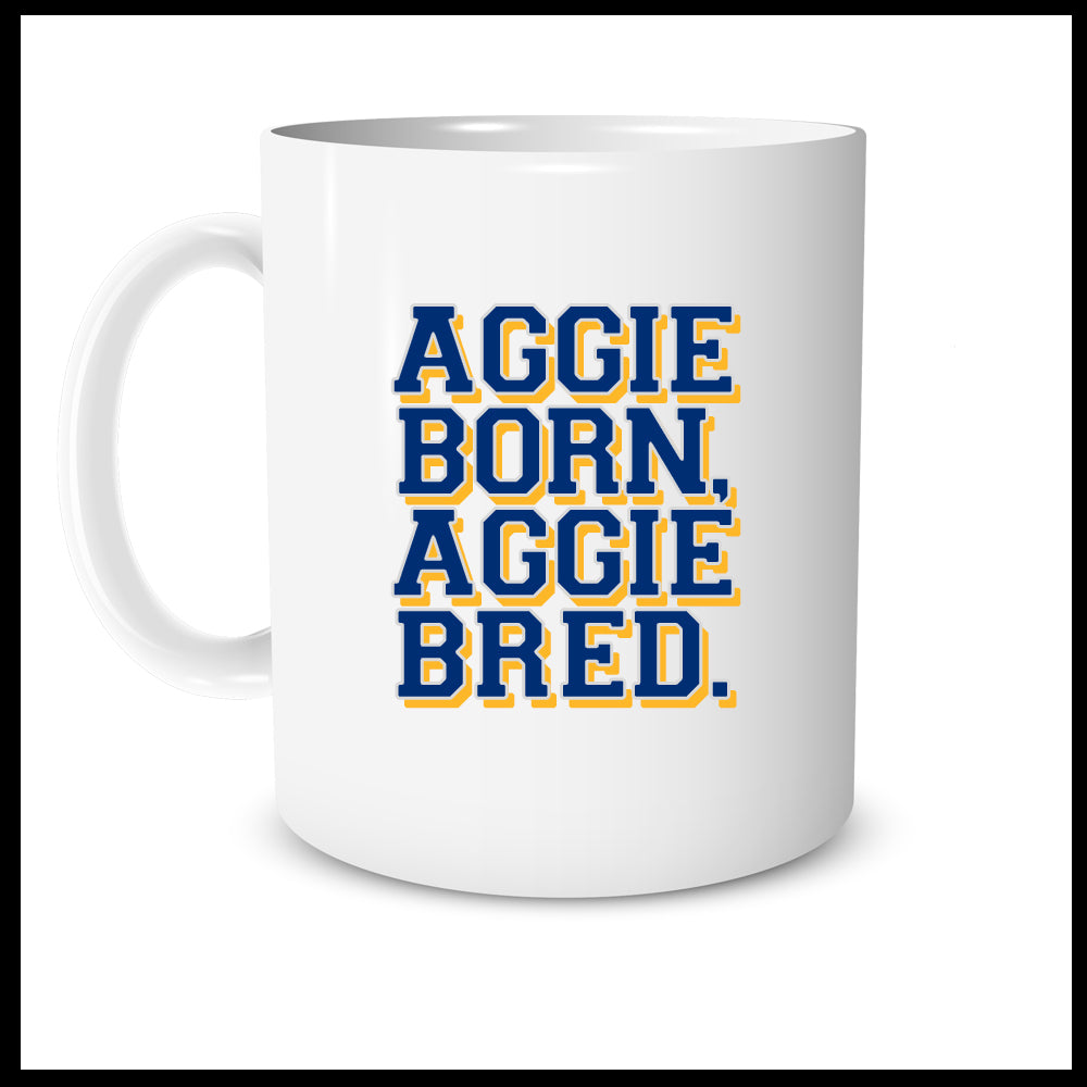 Aggie Born Aggie Bred (Large Collegiate)-Blue & Gold