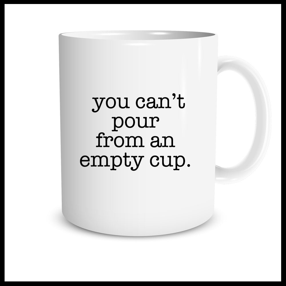 You Can't Pour From An Empty Cup (typewriter)