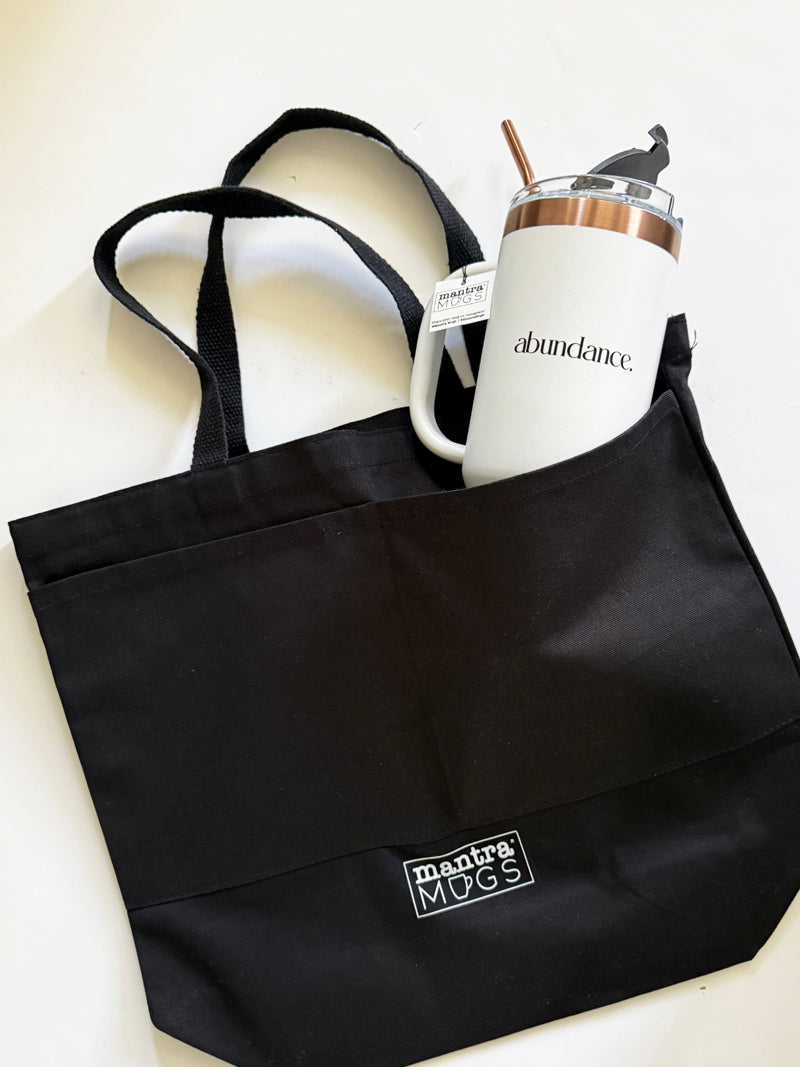 Market Tote Bag - Large (BLACK)