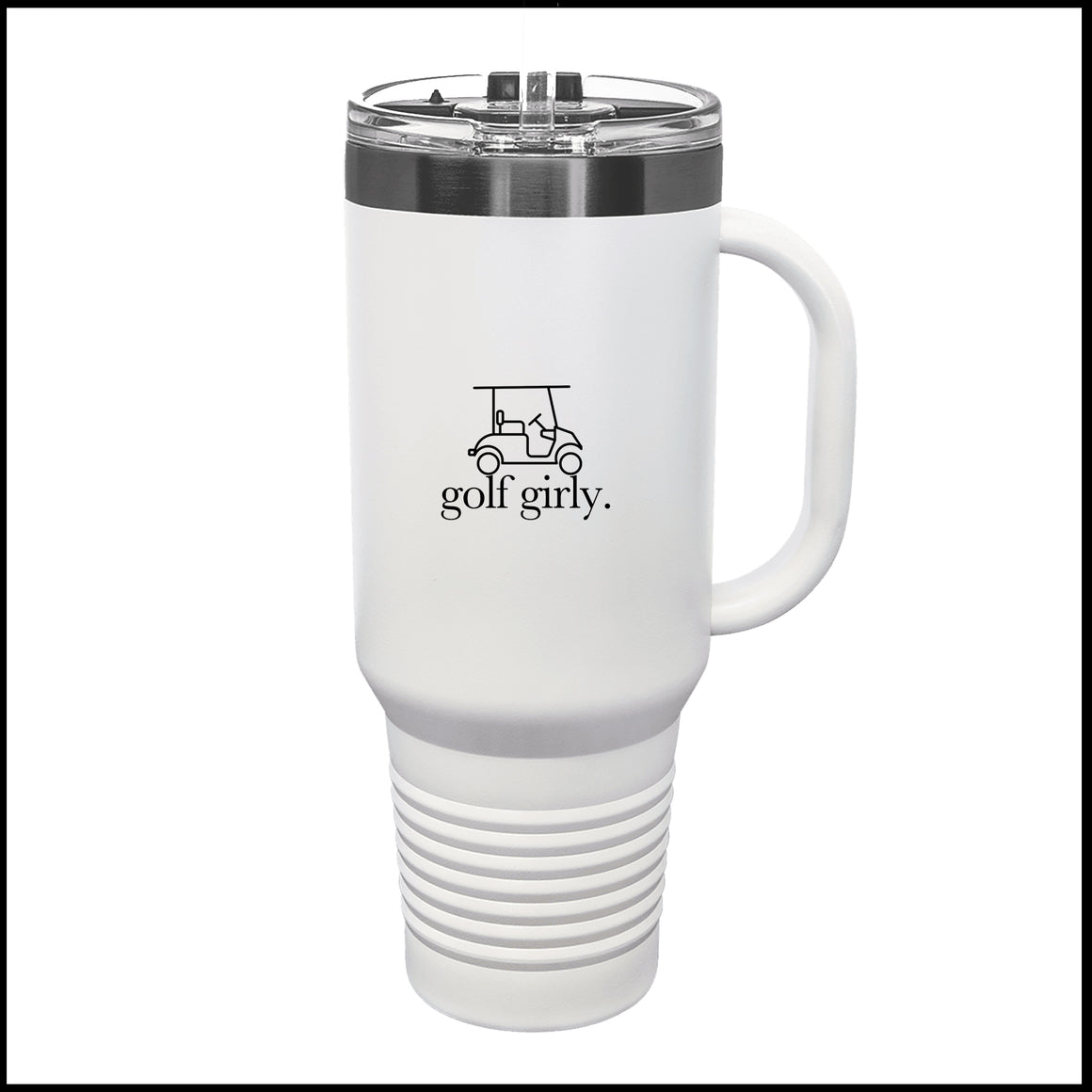 Platinum Tumbler - Golf Girly w/cart