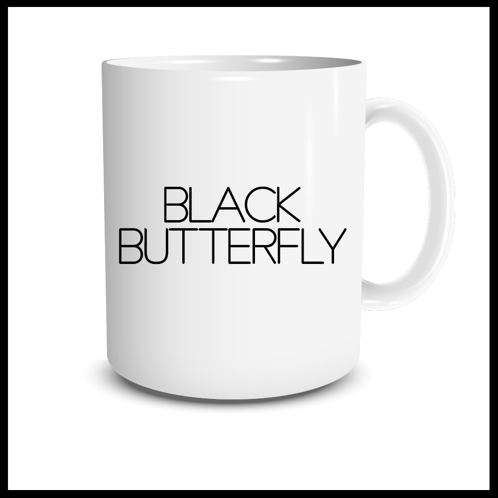 Black Butterfly Mug