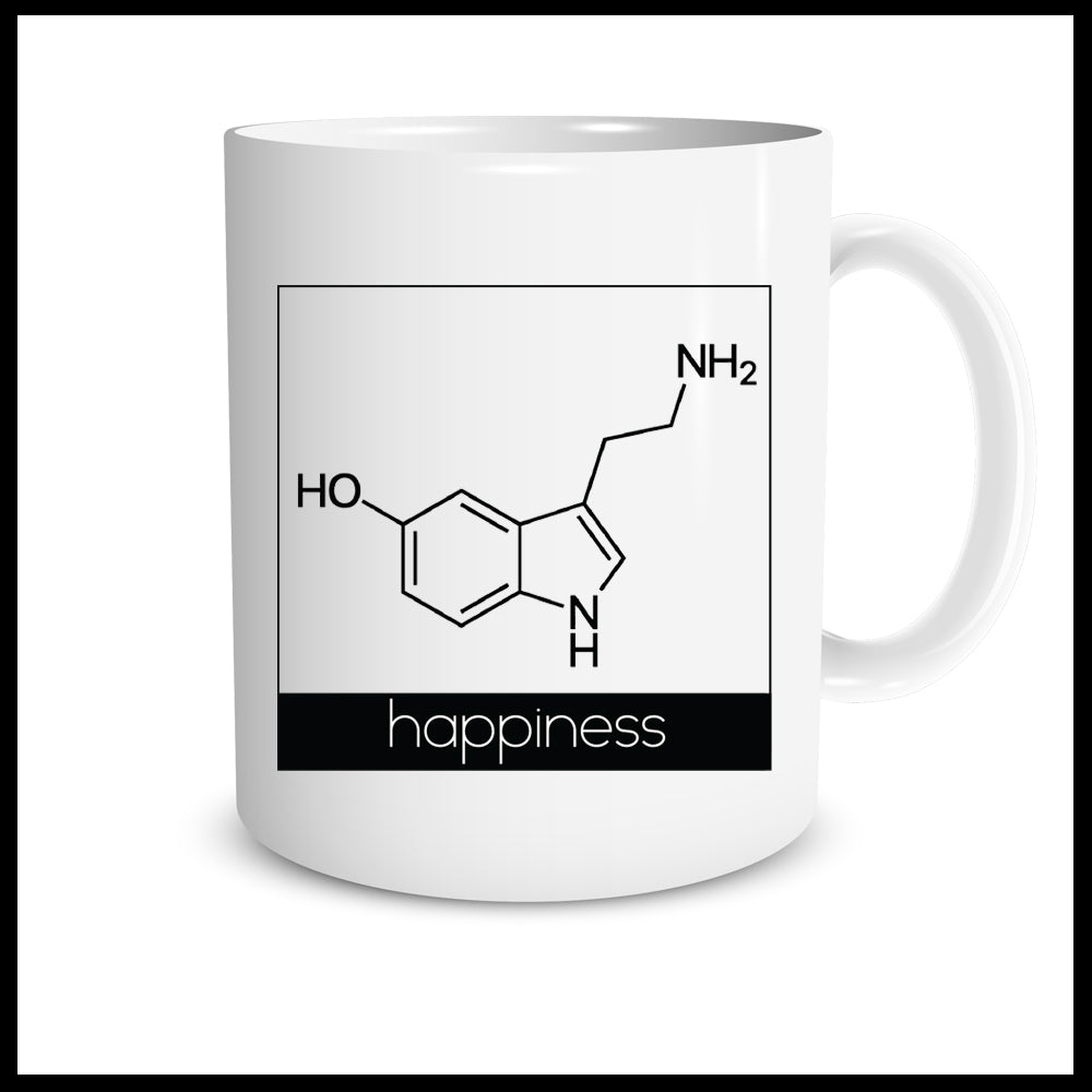 HAPPINESS Molecular Structure Mug