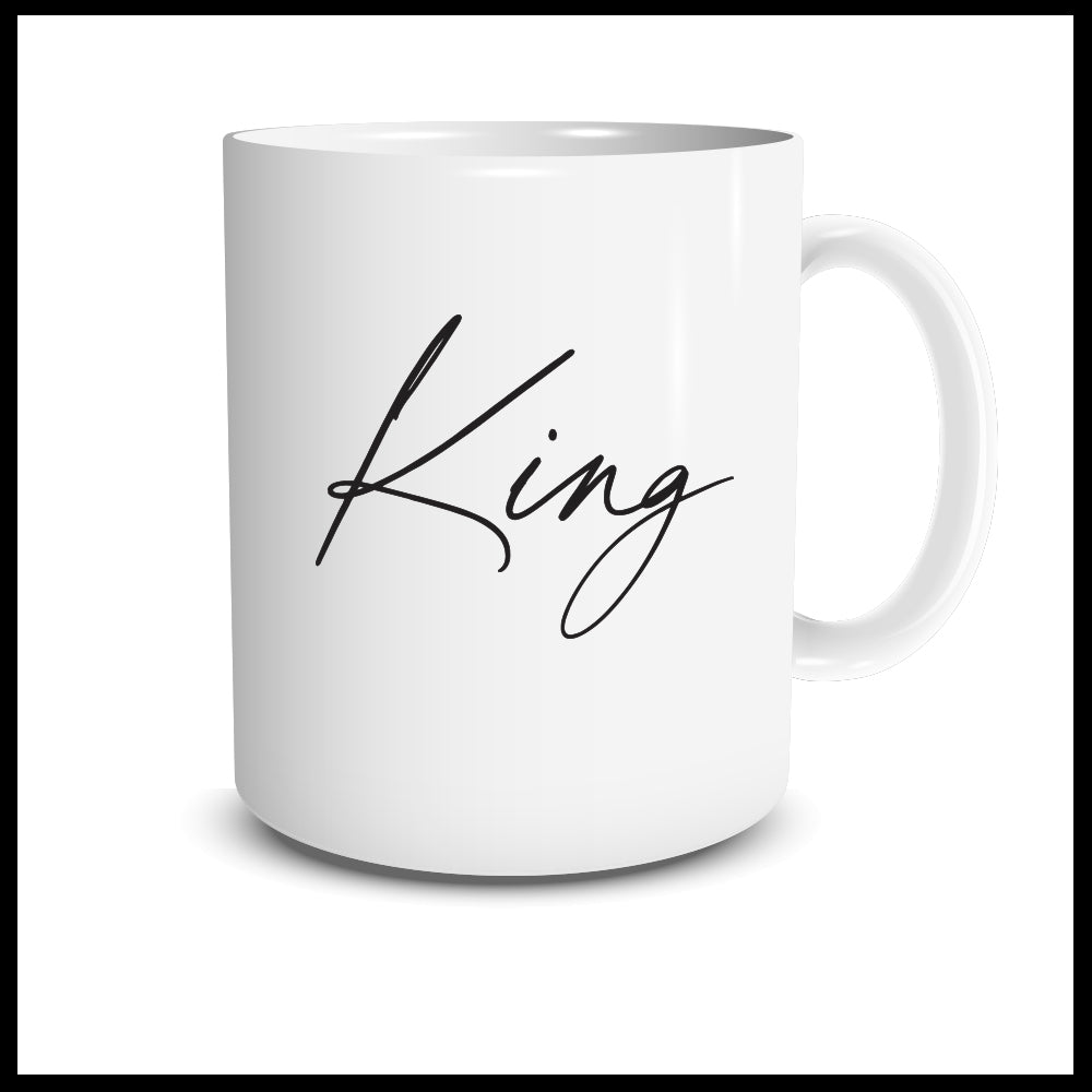 King (Script) Mug
