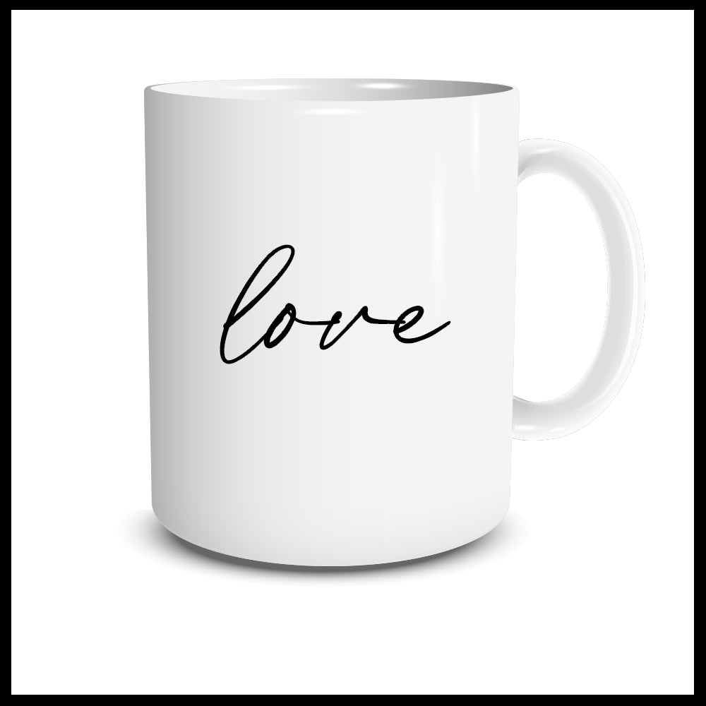 love (lowercase-script) Mug